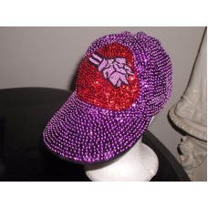 RED HAT SOCIETY CAP WITH HAT LOGO GLITTERING MOTHERS DAY / CHRISTMAS GIFT NEW   eb-45944854